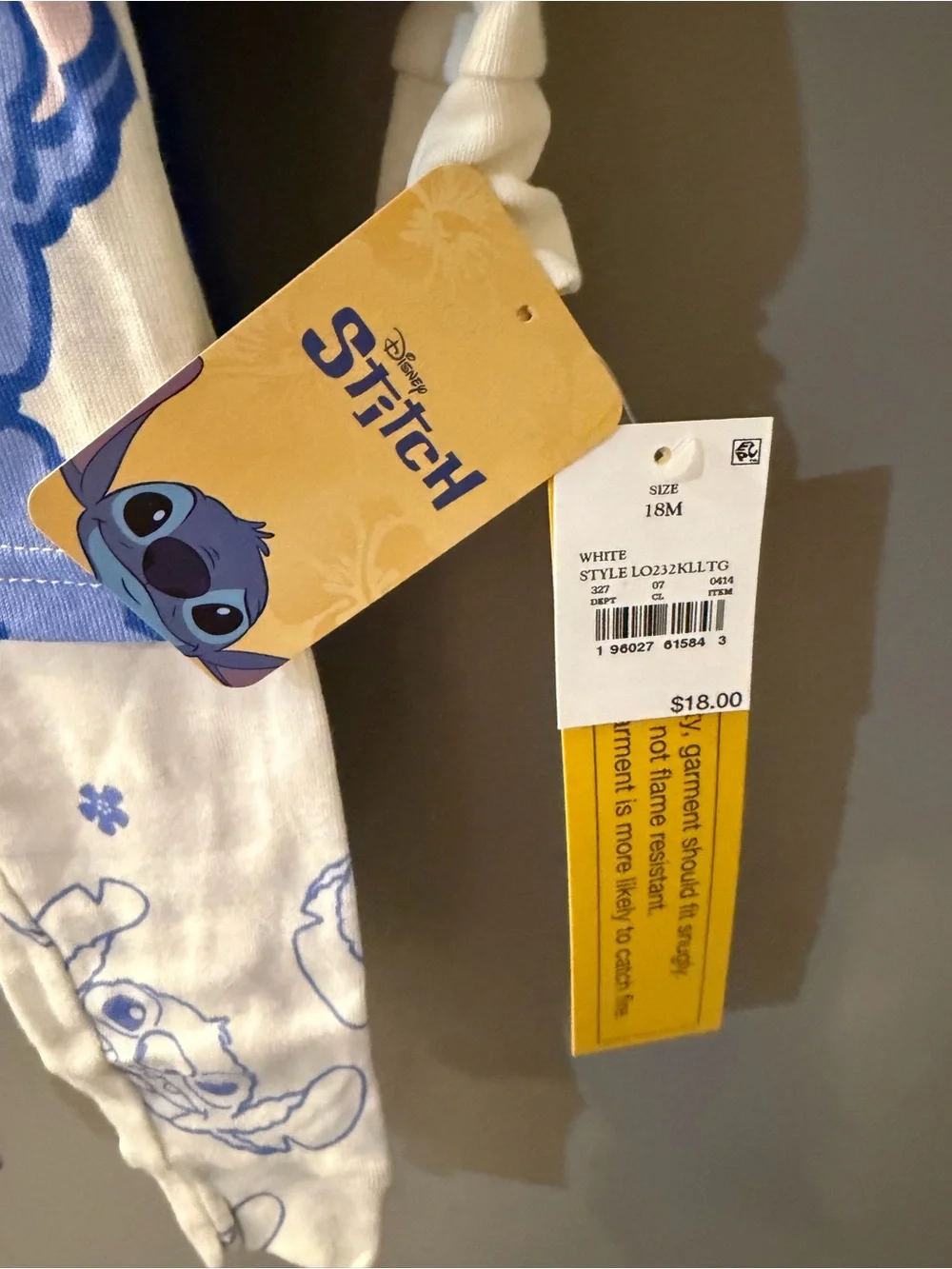NWT Disney Stitch Pajama 2 Sets Size 18M